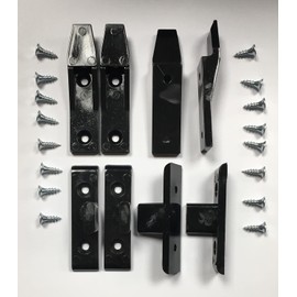 Keku Drop On/Hook On Push in Plinth Fasteners Fittings Press Fit Panel Clips x4