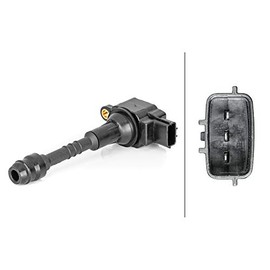 HELLA 5DA 230 036-091 Ignition Coil - 3-pin connector - Flush-Fitting Pencil Ignition Coils - Bolted