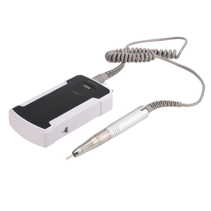 Black Rechargeable Electric Nail Drill Portable Nail Polish Machine Electric