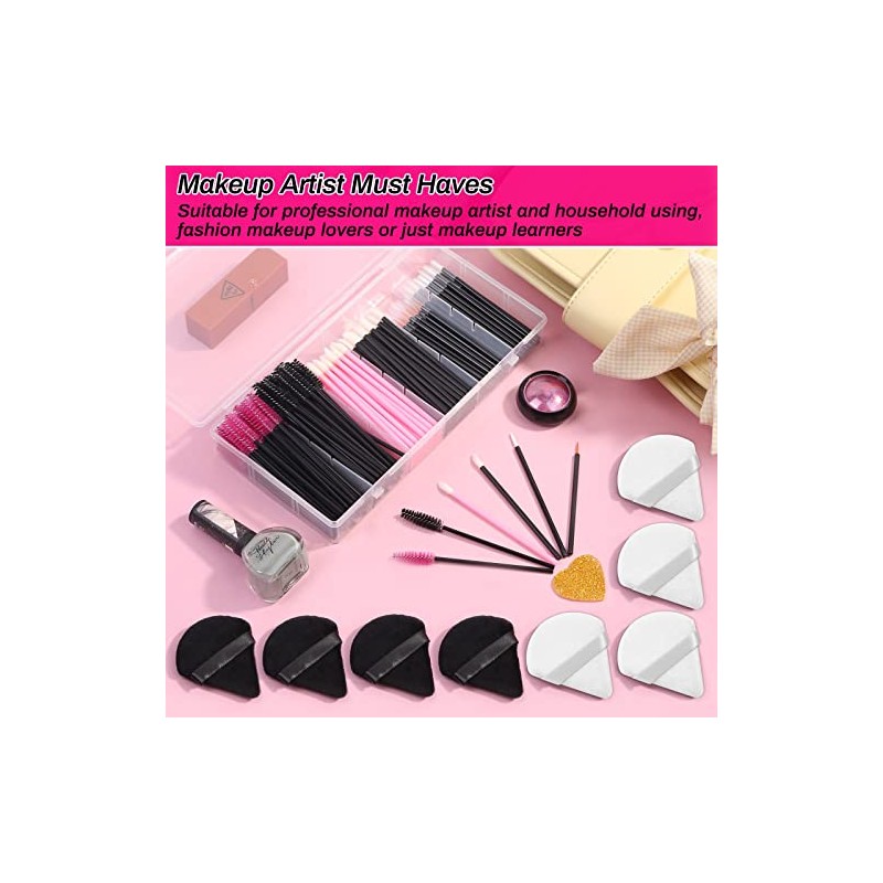 shynek Accesorios de Maquillaje Desechables con Aplicadores de Esponjas Triangulares,