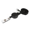 Customcard ltd® Black Lanyard Retractable Lanyard Pull Badge Reel