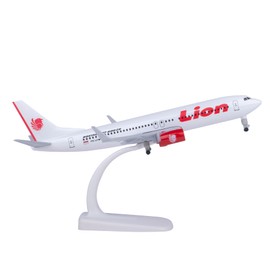 Bswath Airplane Model 1:300 Scale Model Plane Lion Airplane B737 Plane Model for Gift and Decoration