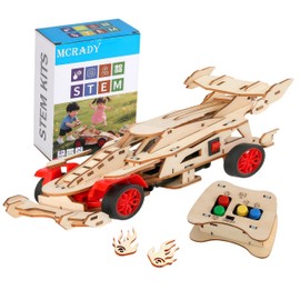Experiments for Children from 8, 9, 10, 11, 12, 13, 14 Years, Formula 1 Remote Controlled Car Construction Kit Made of Wood for Boys and Girls, Science Toy, Gift, Educational Toy for 8-12 Years Olds