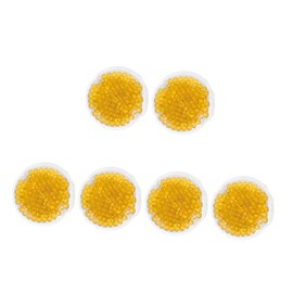 COLLBATH 6pcs Reusable Gel Ice Packs Multipurpose Hot Cold Therapy Bags for Cooling and Heating Treatment Portable and Lightweight for Injuries and Use Yellow