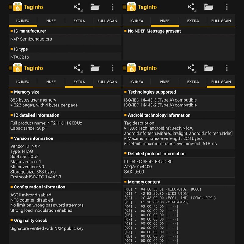 Pack of 30 NTAG216 NFC Tag NFC Cards NFC Chip
