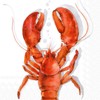 IHR Ideal Home Range - Servilletas de papel LOBSTER coral