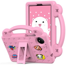 YRH Case for TCL Tab 8 NXTPAPER 5G Tablet 8.7'' 2025, for TCL Tab 8 (Gen 2) 2025, Kids EVA Tablet Cover with Kickstand Handle, Pink