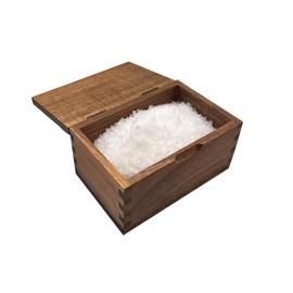 Itomoyo Acacia Wood Salt Cellar Spice Box with Flip Lid Storage Box 5.5 x 3.5 x 3.25, 20 oz Kitchen Container, Salt Keeper for Gourmet Salts, Seasonings, Spices, Grilling & Cooking