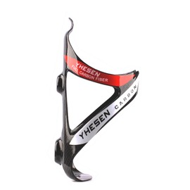 ESEN SP Carbon Fiber Bottle Holder Lightweight and Durable Fast Bottle Holder Ideal for Road Mountain (Glossy, Red)