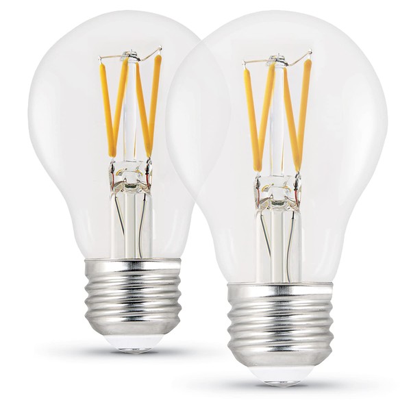 Feit Electric LED A19 Medium Base Light Bulb - 75W Equivalent - 15 Year Life - 1100 Lumen - 2700K Soft White - Dimmable | 2-Pack