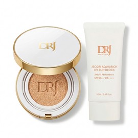 Dr. Jecory Sun Care 2-Piece Set I Ampoule Cushion + Aqua Rich UV Sun Block [Main Product] No. 23 Beige, 1 Set / 닥터제코리 선케어 2종 세트 I 앰플쿠션 + 아쿠아 리치 UV 선블럭 [본품] 23호 베이지, 1세트