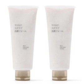 Exfoliating Face Wash for Women 2 Pack - Mild Face Soap with Peach Kernel - Gentle Face Cleanser for All Skin Types - Deep Cleansing & Moisturizing - Fragrance-Free Facewash for Radiant Skin