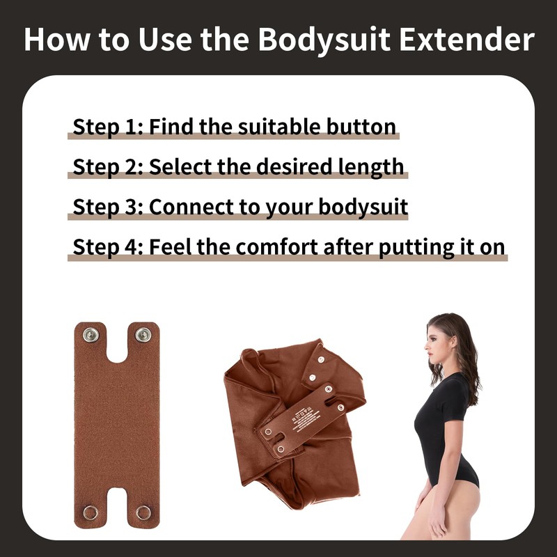 Liebster H-Shaped Bodysuit Extender - Premium Snaps, Adjustable Comfort for