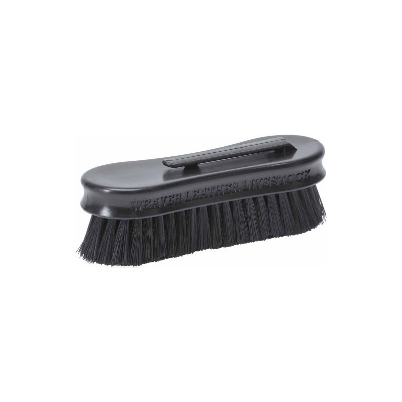 Weaver Leather Livestock Small Pig Face Brush Black, 1-1/2" x