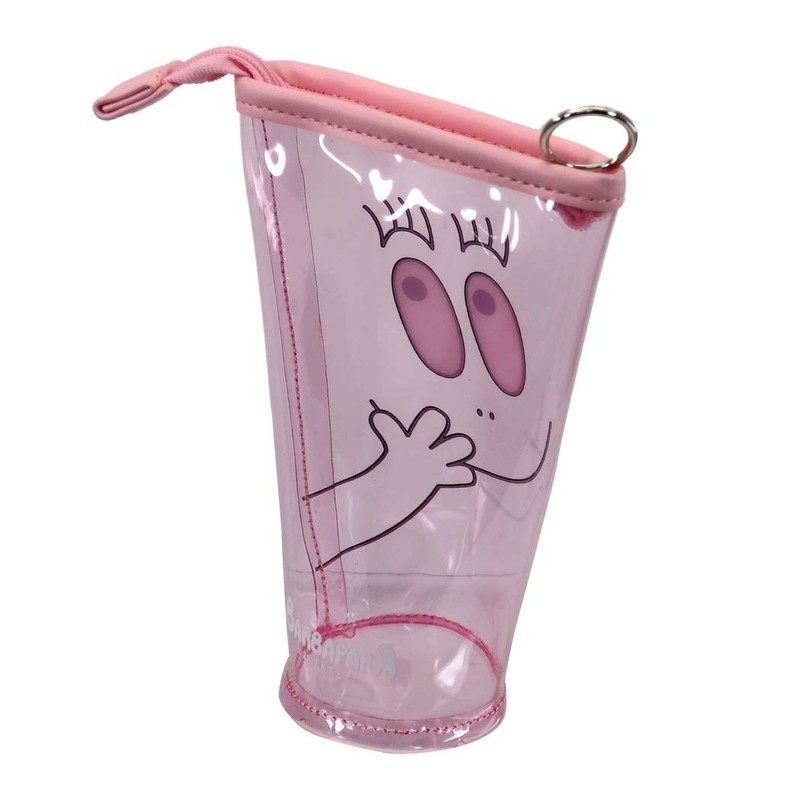Barbapapa Pencil Case, Clear Cup, Pen Pouch, Face, Barbapapa 3.8