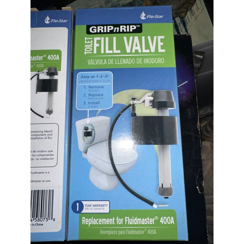gripnrip 400A Universal Toilet Fill Valve, Fix Leaking Noisy, Slow