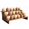 Mobpqable 3 Tier Cupcake Stand Wood - 30s Quick Assembly,