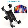 360° Adjustable Motorcycle & Bicycle Phone Mount – Anti-Slip Shockproof