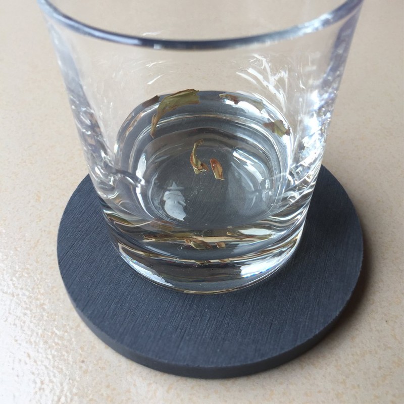 Diatomaceous Earth Coaster, Black, Non-Asbestos Inspected, Water Absorbent, Quick Drying,