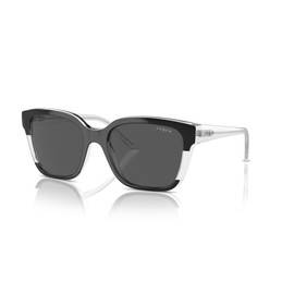 Vogue Eyewear VO5558SF Sunglasses, Top Black/Transparent/Dark Grey, 55 mm