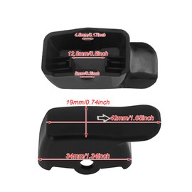 HDBUBALUS Turn Signal Extension Cap Turn Signal Switch Button Cover for Harley Softail Breakout Black