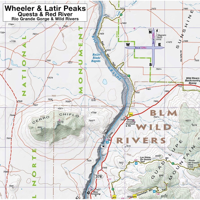 Taos Wheeler & Latir Peaks Trail Map