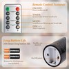 KiimLaa Black Flameless Candles with Remote & Timer, Real Wax