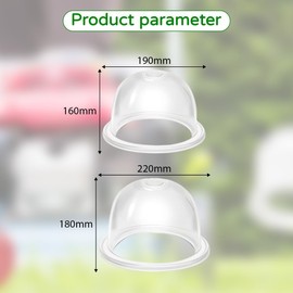 JEYORZY 10 Pieces Fuel Primer Bulbs, Petrol Primer Fuel Lamp Pumps, Chainsaw Brush Cutter Leaf Blower for Petrol Chainsaws, Trimmers, Lawnmowers (19 & 22mm)