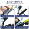 SONATURE Cable Management, 10ft - 2/3 inch Wire Loom, Self-Wrap