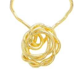 TPZORJX 1 x bendable snake necklace, bendable snake necklace for women, bendable necklace gold, flexible adjustable snake collar for women (gold)