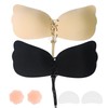 Sticky Adhesive Push-Up Invisible Strapless Bras for Women - 2