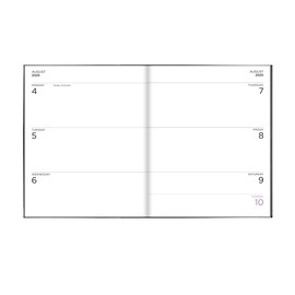 Academic Diary 2025-2026 A5 Week to View by Pirongs | Mid year Diary 2025-2026 | A5+ Diary, Casebound - Bright Blue