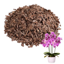 4qt New Zealand Orchid Bark, 1/2-3/4in Sun-Dried Medium Organic Pine Wood Chip Potting Barks, Orchids Mix Plant Compost Mulch for Promoting Root Development