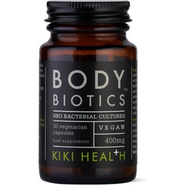 KIKI Health - Body Biotics 400mg, SBO Bacterial Cultures - Symbiotic Blend of 8 Highly Effective Friendly Bacteria - Dormant, Alive and Thriving, Naturally Dehydrated - 30 Capsules