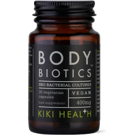 KIKI Health - Body Biotics 400mg, SBO Bacterial Cultures - Symbiotic Blend of 8 Highly Effective Friendly Bacteria - Dormant, Alive and Thriving, Naturally Dehydrated - 30 Capsules