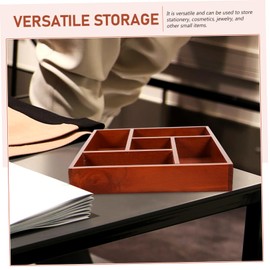 Operitacx Multi-compartment Wooden Storage Box Vanity Table Drawers Dresser Drawer Organizer for Bathroom Makeup Vanity Organizer Drawer Organizer for Makeup Wooden Drawer Holder