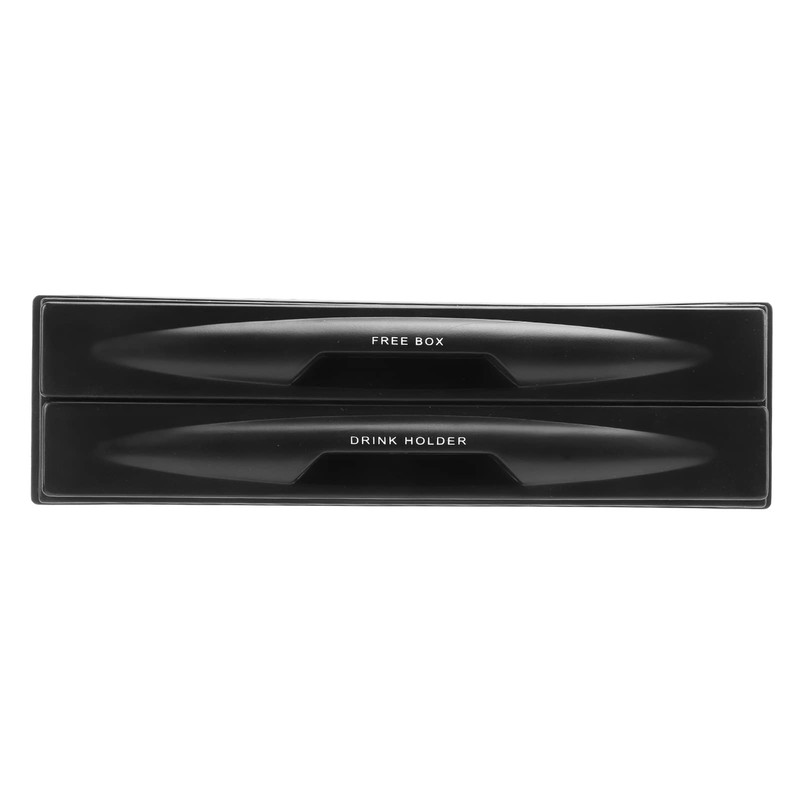 Car Stereo Storage Box, Car Radio Bottle Holder Universal Black