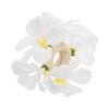 OATIPHO 4pcs Boho White Plumeria Hair Ties for Women Simulated