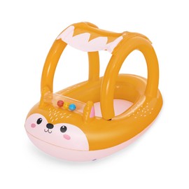 Bestway Friendly Fox Children's Inflatable Boat with Sun Protection Canopy 94 x 66 cm