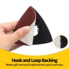 SPEEDWOX 100pcs 3-1/8 Inch 80mm Triangle Sanding Pads Assorted 40/60/80/120/180/240/400/600/800/1000