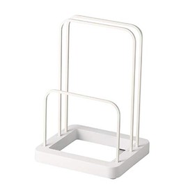 Pearl Metal HB-4022 Diatomaceous Earth Bath Mat & Scale Storage Stand, White, Simple Pure