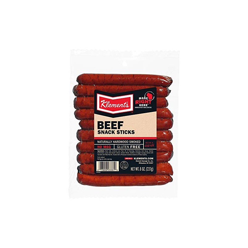 Klements Snack Sticks 8oz (Beef)