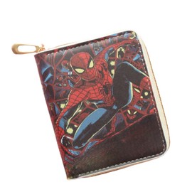 FEIFEI'S BOW Geldbörse für Kinder, Mädchen, Damen, niedlich, dreifach gefaltet, mit Münzfach, Kartenfächern mit Reißverschlusstaschen, Geschenke, PU-Leder, Spinne, Einheitsgröße, Klassisch