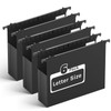 Ansook Extra Capacity Plastic Hanging File Folders,2" Expanding Accordian Pocket
