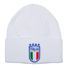 FIGC Unisex Beanie Hat, White