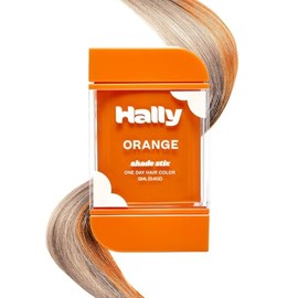 Hally Hair Tinte de Cabello Temporal, Sombra Stix(Naranja) - 12 Ml Tiza Lavable para Cabello para Niños, Adolescentes y Adultos - Tinte para Cabello Pop Of Color Un Día para Festivales, Eventos Deport