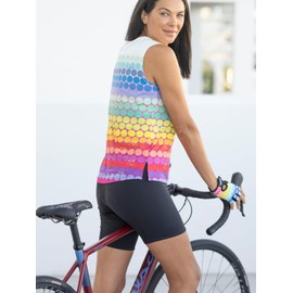 Terry Bike Shorts Women Padded, Bella Cycling Short Shorts 5 Inch Black Cycling Shorts for Women with Padding Silicone Leg - Blackout, XX Large