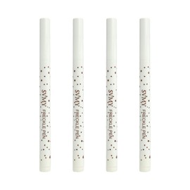 4 PCS Sommersprossen Stift, Henna Braun Sommersprossen, Freckles Pen, Fake Freckles, Natürliche lebensechte Sommersprossen Makeup, Wasserdicht Langanhaltende Sommersprossen Werkzeug