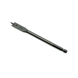 Benchmark Abrasives 1/2" x 6" Spade Drill Bit with Quick-Change Hex Shank Hole Cutter for Woodworking, Drilling, High-Speed Steel Paddle Flat Bits (1/2" x 6")