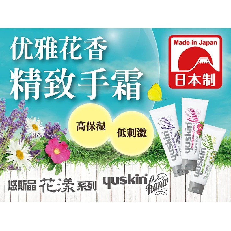 Yuskin Hana Hand Cream, Unscented, 1.8 oz (50 g), Highly